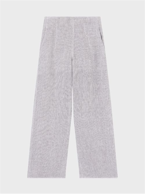 Wide-leg linen gauze trousers EMPORIO ARMANI | EW004373TE19538U8157
